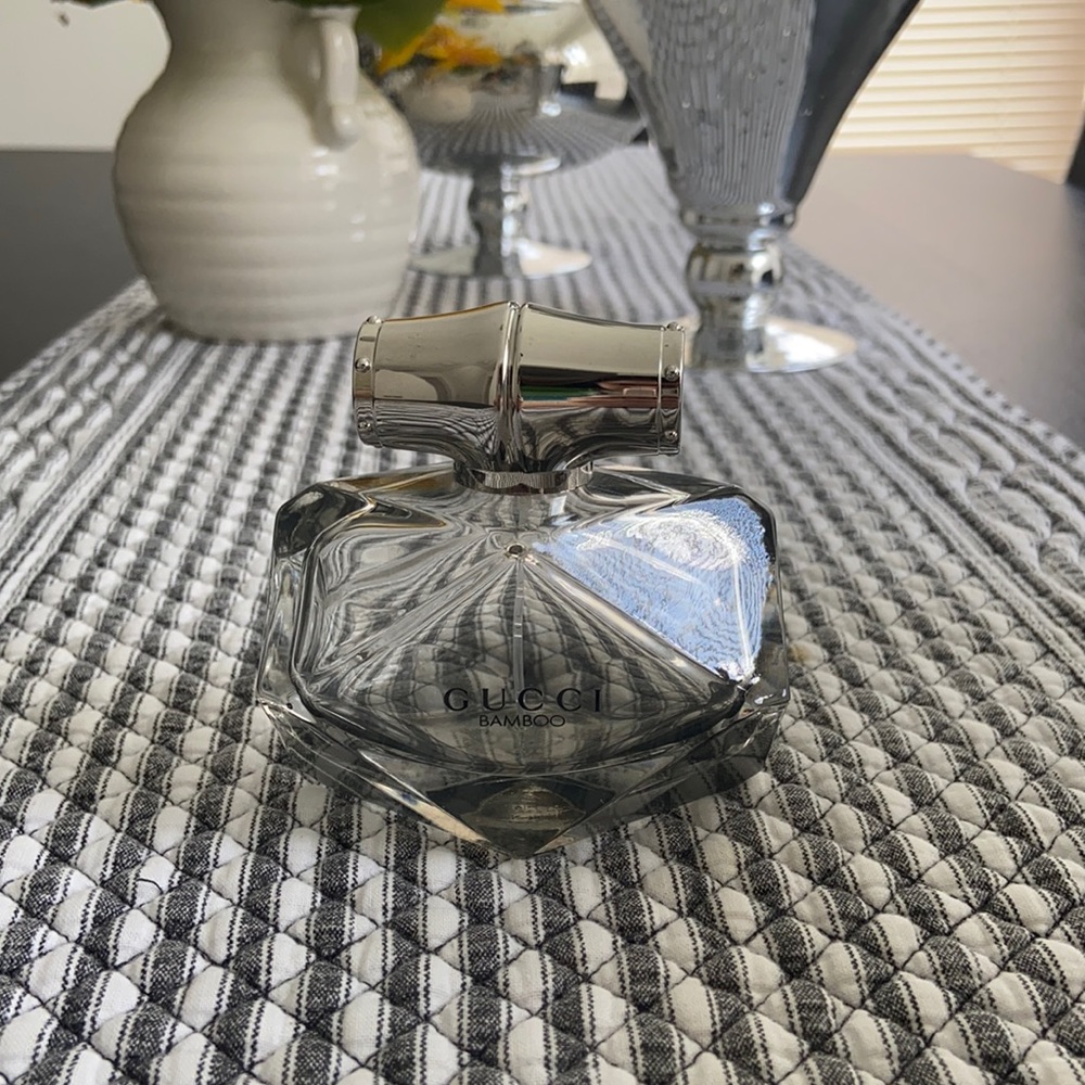 Empty Gucci Bamboo perfume bottle